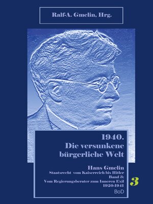 cover image of Vom Regierungsberater zum Inneren Exil 1920-1941